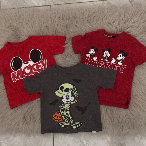 DISNEY Mickey Mouse Toddler Boys Tees | Bundle of Three | 2T - Picture 1 of 5